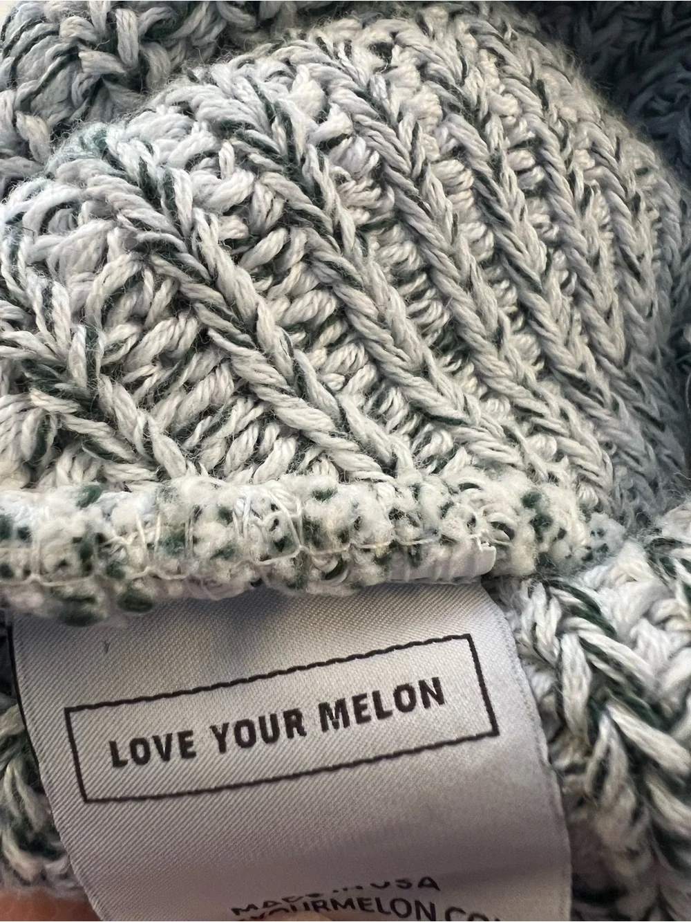 Love Your Melon MI State Pom Beanie